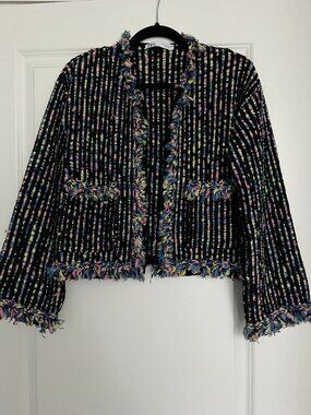 Zara Confetti Knit Cardigan